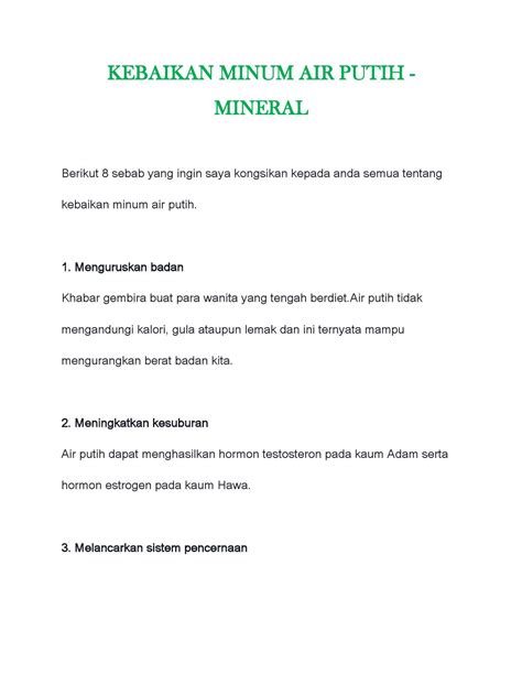 03 kebaikan minum air putih by Hazwan - Issuu