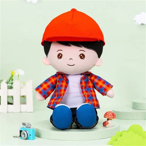 Personalized Red Outfit Boy Doll, Custom Rag Doll, First Baby Doll ...