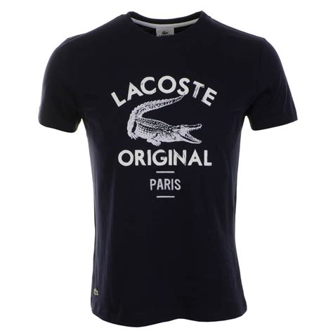 Lacoste Logo T Shirt Marine in Blue for Men (Navy) | Lyst