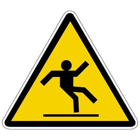 Slippery surface warning sign.ai Royalty Free Stock SVG Vector