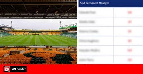 Top six favourites to become new Norwich manager as club announces ...