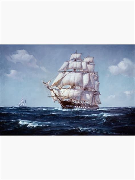 "1797 Painting, USS Constitution USN Sailing Ship" Photographic Print ...