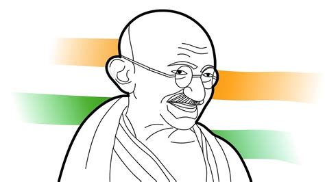 Pencil Drawing Images Of Gandhiji