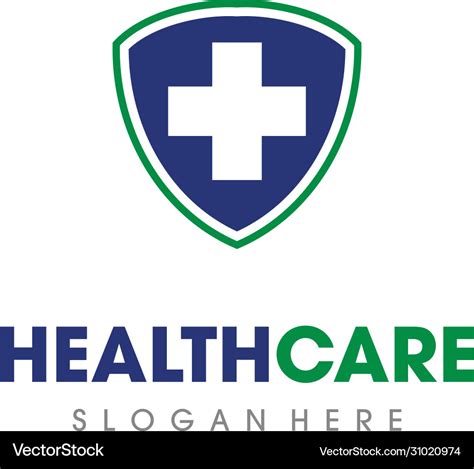 Medical and health care logo Royalty Free Vector Image