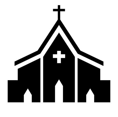 Free Free Church Clipart Black And White, Download Free Free Church ...