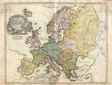 Map of Europe from the newly discovered Cedid Atlas [2048 x 1569] : MapPorn