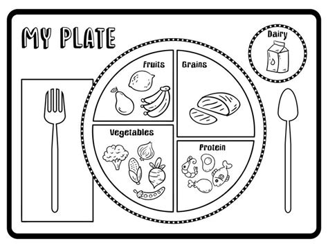 10 Best MyPlate Printable Sheet PDF for Free at Printablee | My food ...