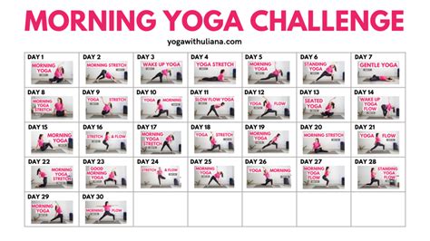 30 Day Morning Yoga Challenge – Yoga with Uliana