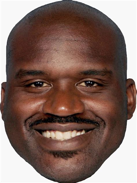 "Shaq face" Sticker for Sale by kiwi-pie | Redbubble