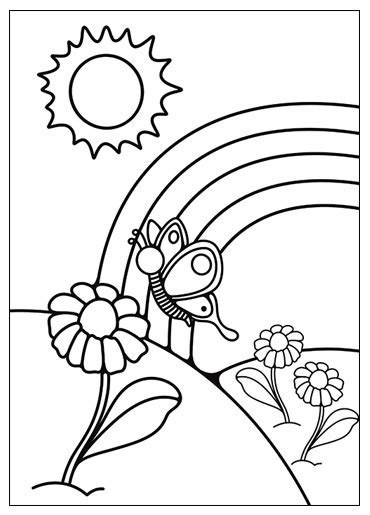 6 Free Rainbow Printable Coloring Pages | Just Family Fun