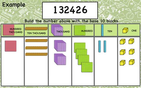 Representing numbers using Base 10 Blocks (up to 6 digits) Printable ...