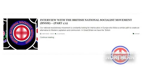 BM Interviewed By Der Dritte Weg In Germany - British Movement Northern ...