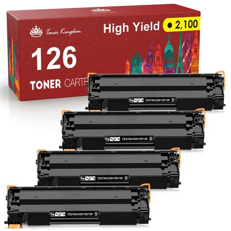 4 PK Black Toner Cartridges CRG-126 For Canon 126 Imageclass LBP6230dw ...