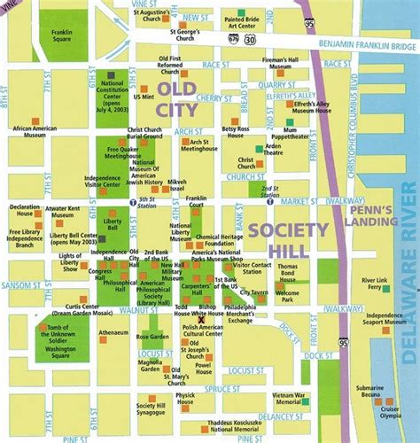 Philadelphia Attractions Map | FREE PDF Tourist City Tours Map ...