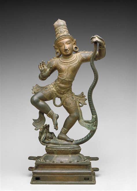 Krishna overcoming the serpent Kaliya, 1400–1500 - Education - Asian ...