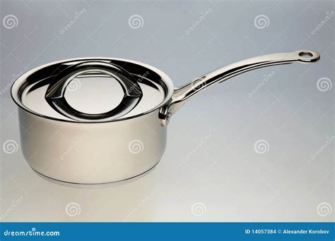 Silver pan stock photo. Image of texture, white, single - 14057384