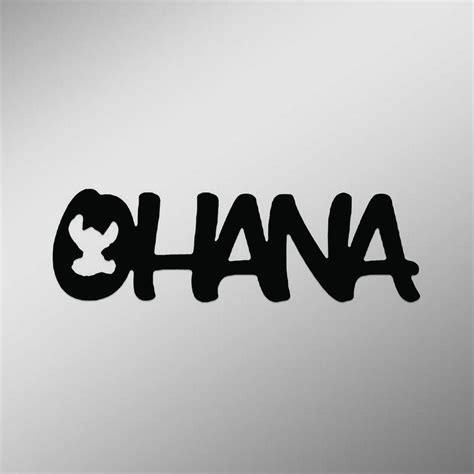 Lilo And Stitch Inspired Ohana Family Decal Sticker | 7-Inches By 2 ...