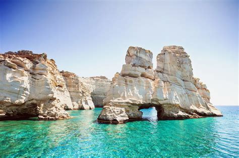 Milos Kleftiko Beach | Kleftiko Beach video | Photos | Kleftiko travel ...