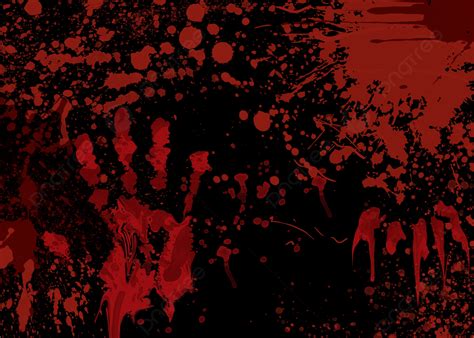 Scary Halloween Blood Background, Blood Handprint, Red, Blood Drop ...