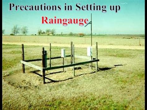 Raingauge Station/Precautions To Install Raingauge/Hydrology/Proper ...