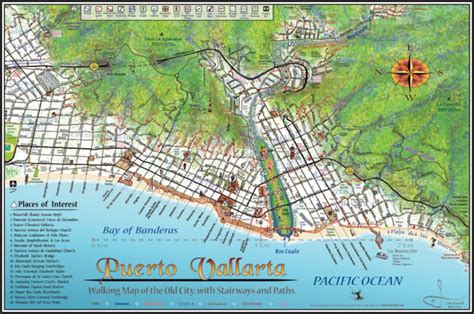 Puerto Vallarta Walking Map 2015 | Etsy