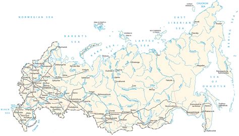 Climate Map Of Russia