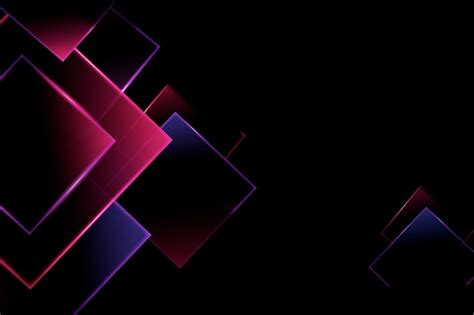 Free Vector | Neon lights geometric models background