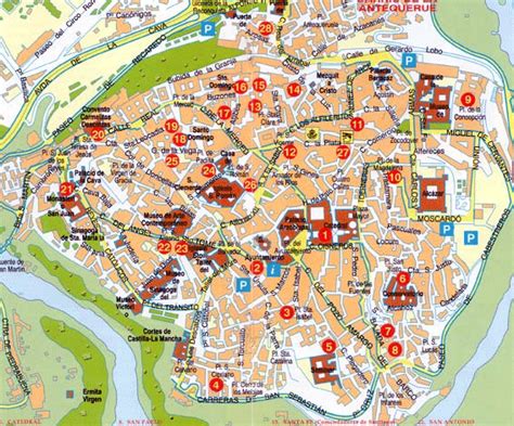 Toledo Map Tourist Attractions - TravelsFinders.Com