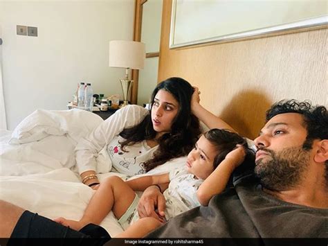 Rohit Sharma Shares Adorable Family Pic As They Watch Jurassic Park ...