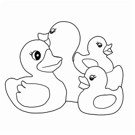 Gambar Cute Baby Duck Coloring Pages Home Ducks Printable Page di ...