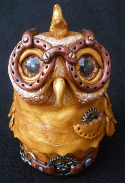 Steam Punk Owl Sculptures - Bing Images | Steampunk owls, Owl art, Box art