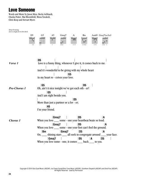 Love Someone by Jason Mraz - Guitar Chords/Lyrics - Guitar Instructor