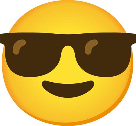 "smiling face with sunglasses" Emoji - Download for free – Iconduck