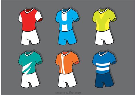 Various Soccer Sports Jersey Vectors 87717 Vector Art at Vecteezy