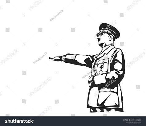 Adolf Hitler Vector Art Illustration Can Stock Vector (Royalty Free ...