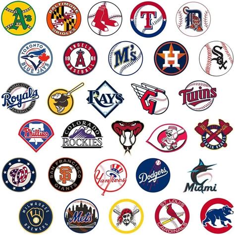 SET OF 30 MLB TEAM LOGO STICKERS 1 MLB LOGO WITH RETRO LOGOS/ NEW CLEVELAND