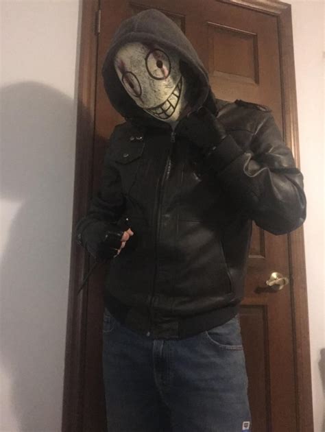 Legion costume for Halloween! My first dbd cosplay, it’s simple but I’m ...