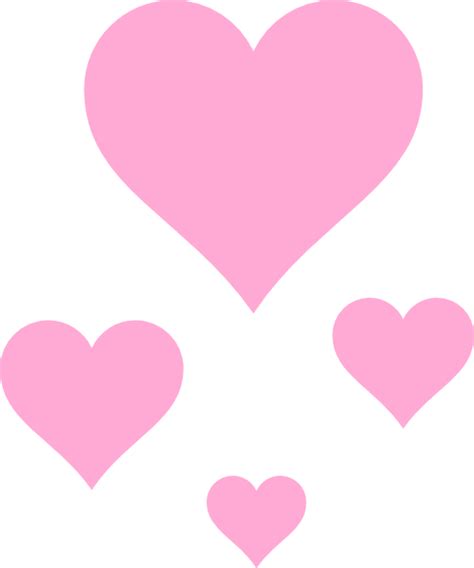 Pink Hearts Clip Art at Clker.com - vector clip art online, royalty ...