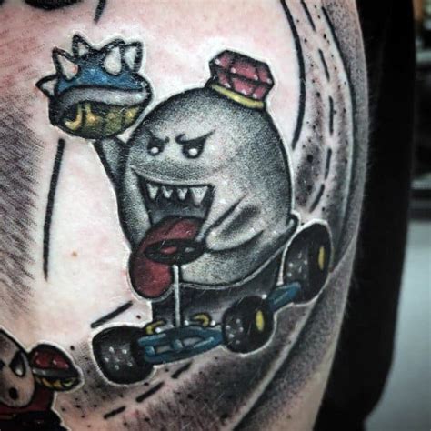 40 Mario Ghost Tattoo Ideas For Men - Boos Designs