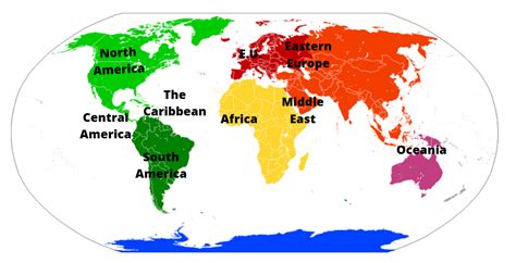 The Geographic Regions Of The World - Science Trends