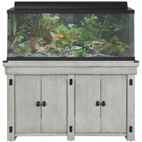 150 Gallon Fish Tank With Oak Stand - Wese Aquarium Fish