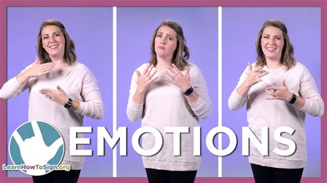 Learn How To Sign Feelings and Emotions in ASL - YouTube