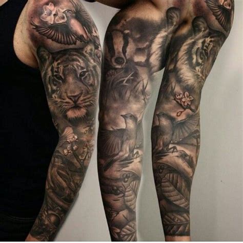 african animal tattoo sleeve - artvanfurnituresale