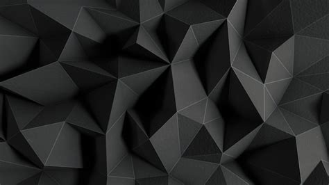 Premium Photo | Abstract black background with polygonal shapes