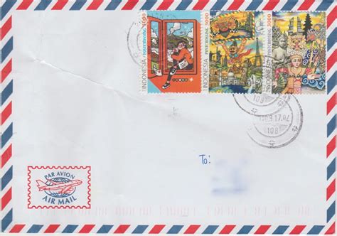 My Postcard and Cover Blog: Indonesia: Postcrossing Stamps