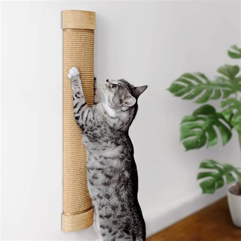 Buy 7 Ruby Road Wall ed Cat Scratching Post - Wall Wooden Sisal Cat ...