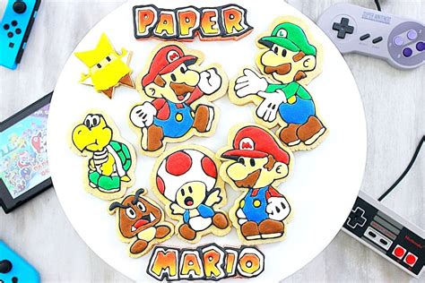 Paper Mario: The Origami King Sugar Cookies - Windy City Baker