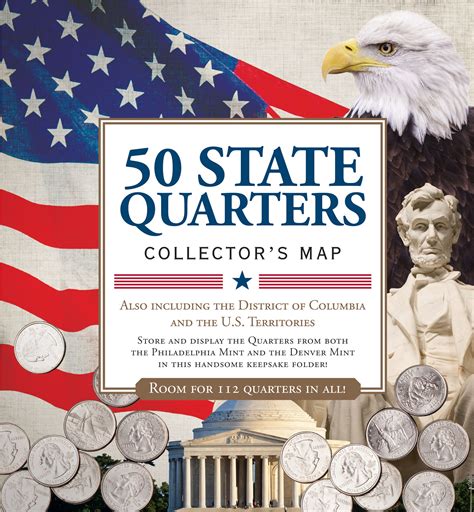 50 State Commemorative Quarters Collector's Map – Peter Pauper Press