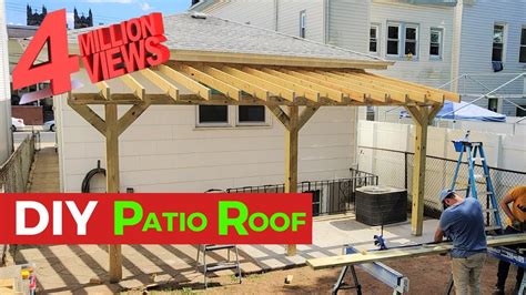 How to build a wood awning over a deck - Builders Villa