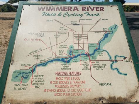 Wimmera River Map - Fishing & Camping, Victoria